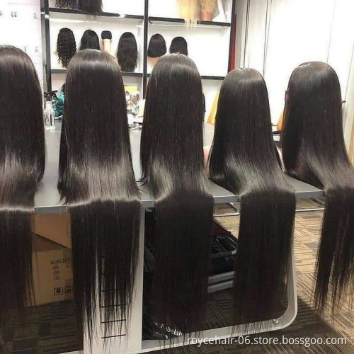 One Dornor Human Hair HD Swiss Lace Wigs Vendor,34 Inch 100% Peruvian Virgin straight Hair Pre Plucked Soft 13x6 Lace Front Wig